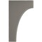 Ekena Millwork 1 3/4"W x 6"D x 10"H Clarksville Wood Vintage Decor Bracket, Reclaimed Grey BKTWD02X06X10CVGY - alternate 3